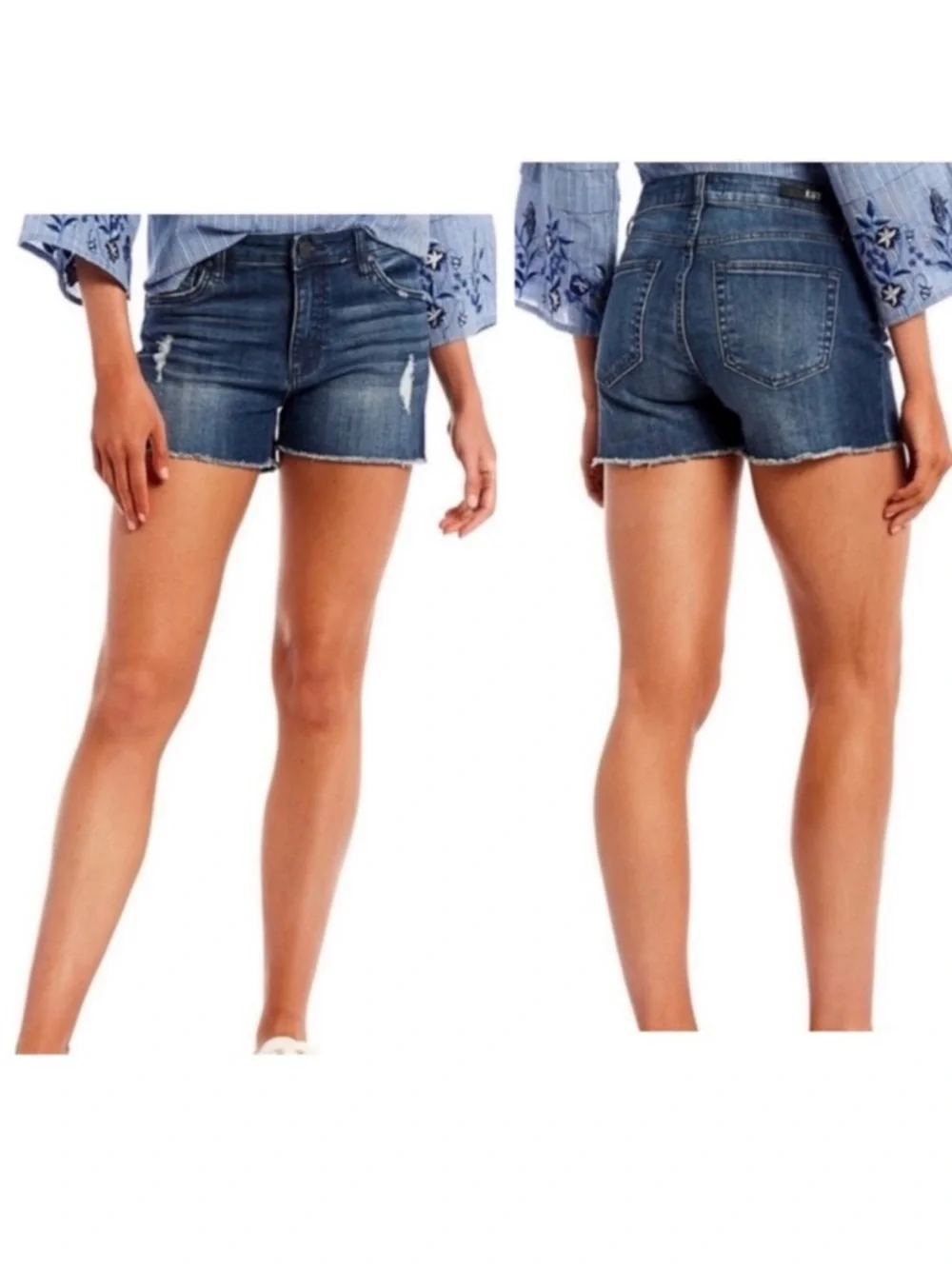 KUT Gigi High Rise Denim Short